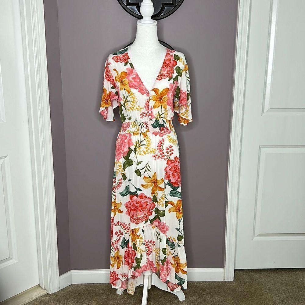 Abel the label floral high low dress
